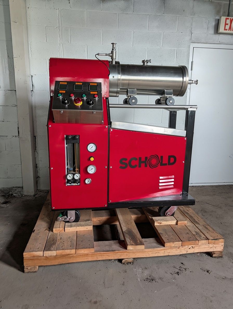 Image of the Schold Horizontal Media Mill for paints, pharmaceuticals, cosmetics, industrial coatings, printing inks, and specialty chemicals